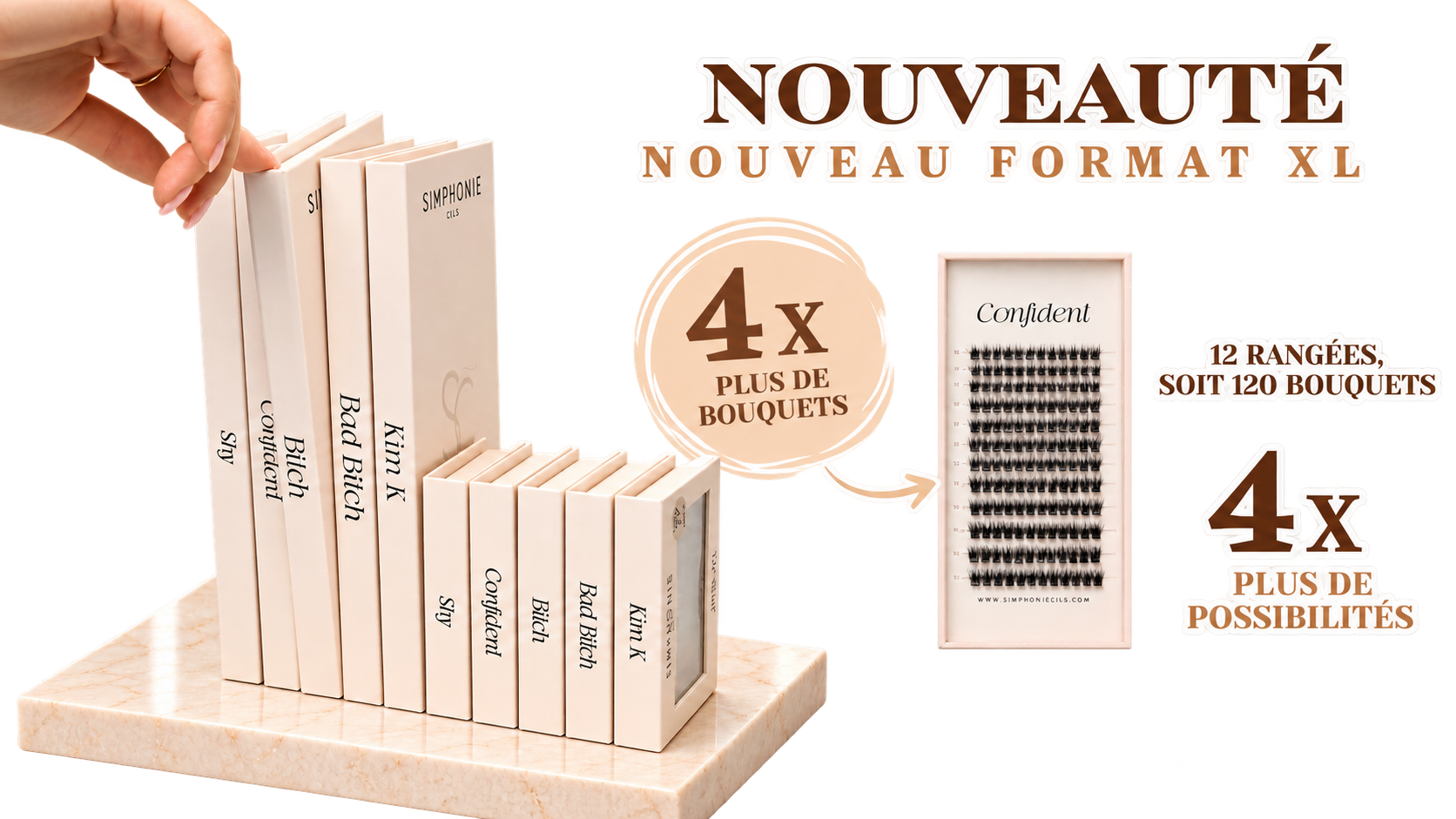 Collection de faux cils PressOn Simphonie Cils